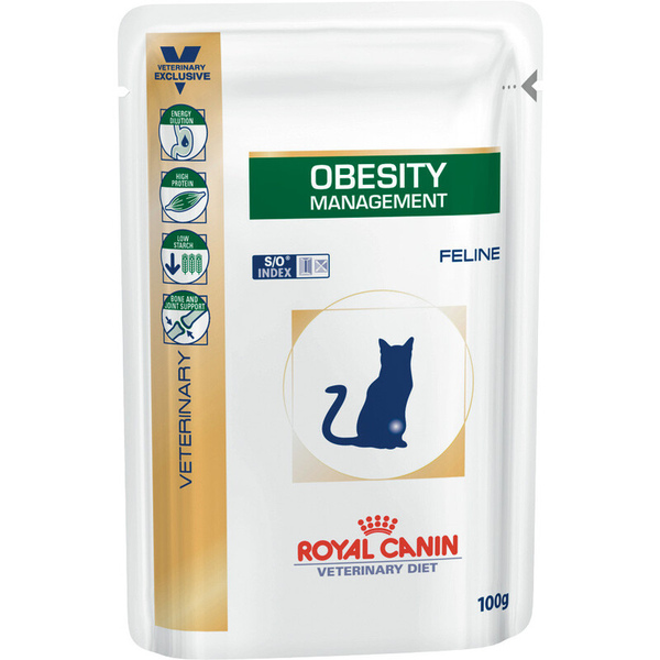Лечебный влажный корм для котов Royal Canin Obesity Management Feline