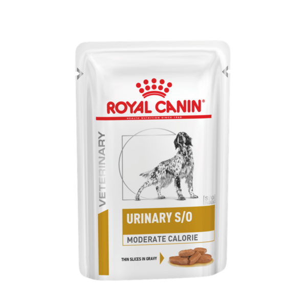 Лечебный влажный корм для собак Royal Canin Urinary S/O Moderate Calorie Thin Slices In Gravy