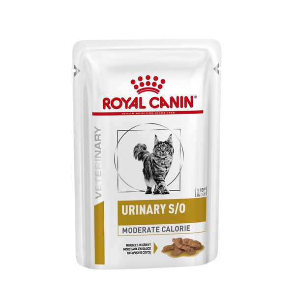 Влажный лечебный корм для кошек Royal Canin Urinary S/O Moderate Calorie Morsels in Gravy